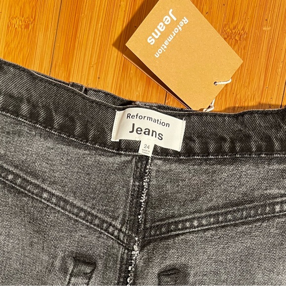 HP 🎉 NWT Reformation Tazz Maxi Denim Skirt Size S / 24 - Picture 7 of 16
